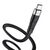  Кабель USB - 8 pin HOCO X53, 1 м, 2.4A, силикон, плоский, чёрный (1/31/310) 