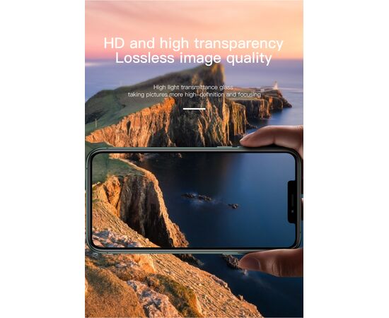  Защитное стекло на заднюю камеру COTEetCI Lens Film для iPhone 12 Pro 6.1", золотой 
