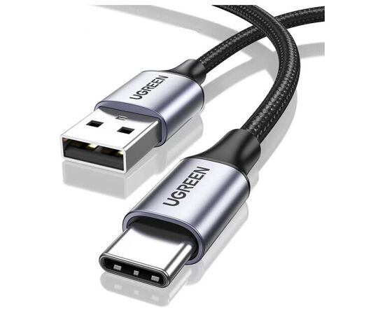  Кабель UGREEN US177 30875 USB-A to Micro USB + USB Type-C Cable 1m Black 