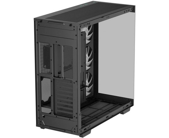  Корпус Deepcool CH780 без БП, боковое окно (закаленное стекло), 3xARGB LED 140мм, черный, E-ATX 